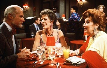 Louis Edmonds, Carol Burnett, Eileen Herlie, 1983 (c) ABC