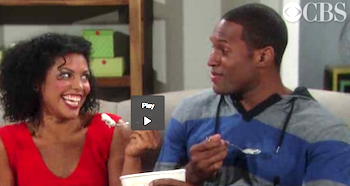 Lawrence St. Victor (Lance) and Karla Mosley (Scarlett) in The Bold and the Beautiful's webisode, ROOM 8 (c) CBS