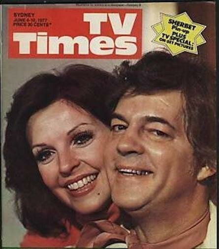 Susan Seaforth Hayes and Bill Hayes (Julie and Doug, Days of our Lives) on the cover of TV Times Magazine