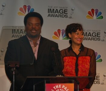 Craig Robinson (The Office), Tracee Ellis Ross (Reed Between the Lines) (c)Soapdom/LMS