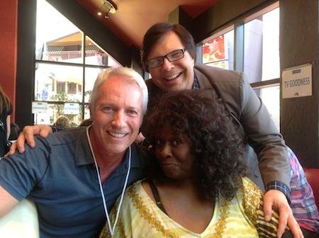 Greg Meng (DOOL EP), Mark Edward Wilows (Soapdom) and Aloma Wright (Maxine, Days of our Lives) (c)Soapdom/LMS