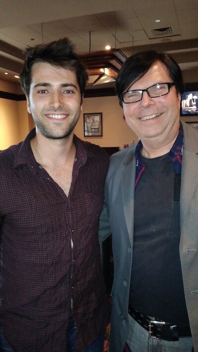 Freddie Smith (Sonny, Days of our Lives) and Soapdom's Mark Edward Wilows