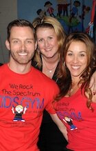 Eric and Lisa Martsolf with gym founder Dana Kimmel