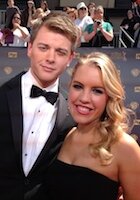 General Hospital star and Daytime Emmy winner, Chad Duell with real-life squeeze, Kristen Alderson (c)Soapdom/LMS