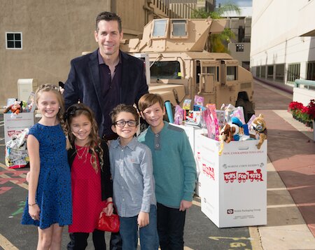 General Hospital Executive Producer Frank Valentini, with General Hospital cast members: Hannah Nordberg (Josslyn), Brooklyn Silzer (Emma), Nicolas Bechtel (Spencer) & Michael Leone (Cameron)