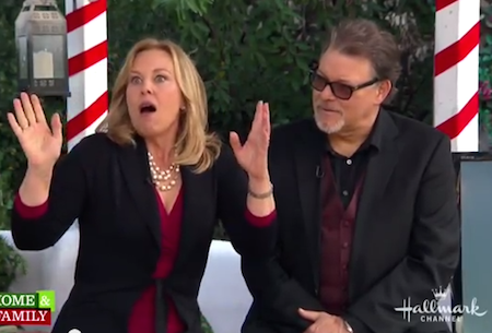 Genie Francis (ex Laura, General Hospital) and husband, Jonathan Frakes, on Hallmark's Home & Family sharing her delight when seeing her first White Christmas at age three Genie Francis (ex Laura, General Hospital) and husband, Jonathan Frakes, on Hallmark's Home & Family sharing her delight when seeing her first White Christmas at age three