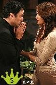 Maurice Benard (Sonny) and Natalia Livingston (Emily, GH)