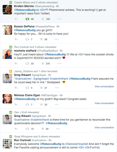 Rebecca Budig tweets