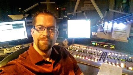 Jeffrey T. Mason at work on the radio!