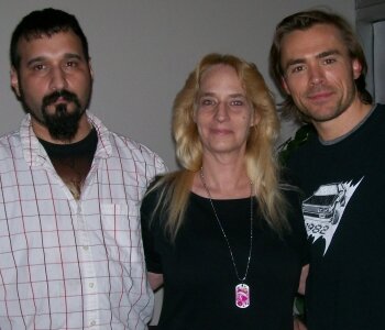 One Life to Live fans Tom and Traci Villapando with star, John-Paul Lavoisier (Rex)