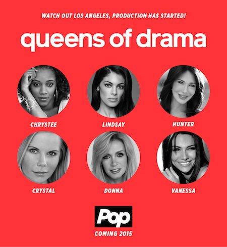Queens of Drama staring Chrystee Pharis, Lindsay Hartley, Hunter Tylo, Crystal Hunt, Donna Mills and Vanessa Marcil