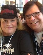 Francesca Hilton and Soapdom's Mark Edward Wilows at Day of Days event, November 8, 2014 (c)Soapdom/LMS