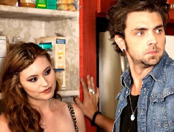 Jillian Clare and Adam Chambers in The Kitchen